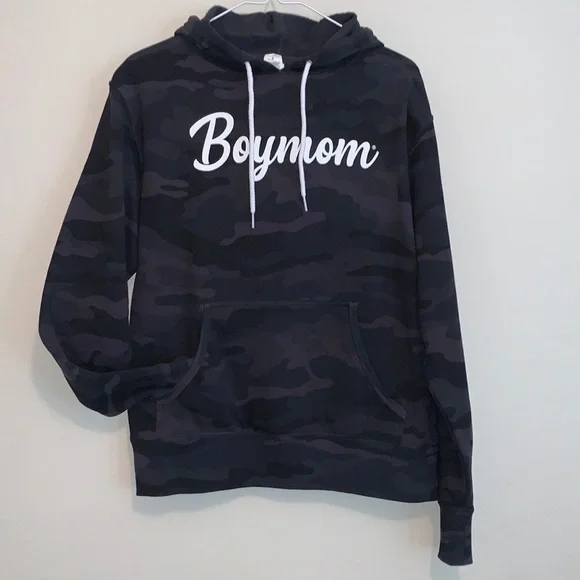 Boy mom camo hoodie hot sale